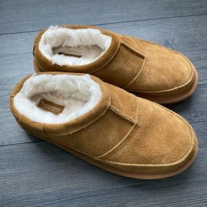 Koolaburra By UGG Kids Braidee Tan Suede Slippers Size 13